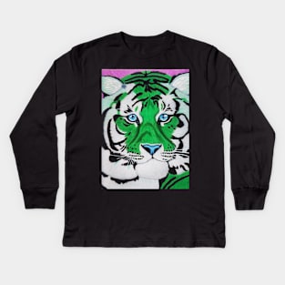 Emerald Tiger Kids Long Sleeve T-Shirt